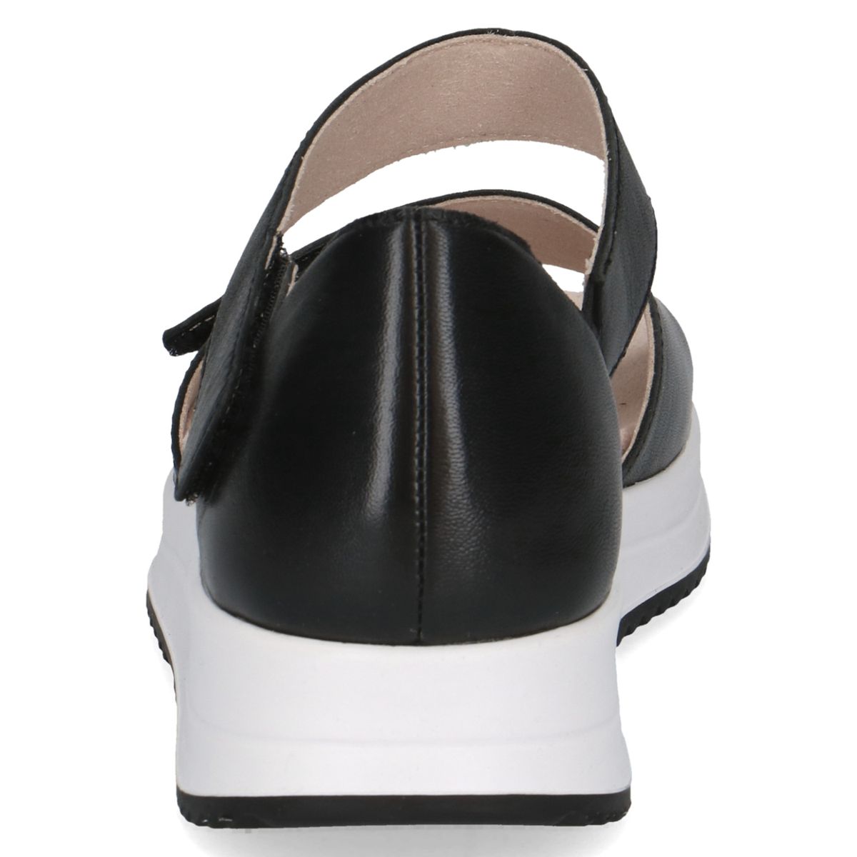 Bequeme Leder-Plateausandalen