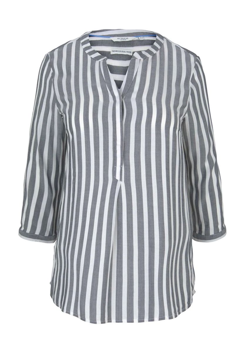 Gestreifte Henley-Bluse