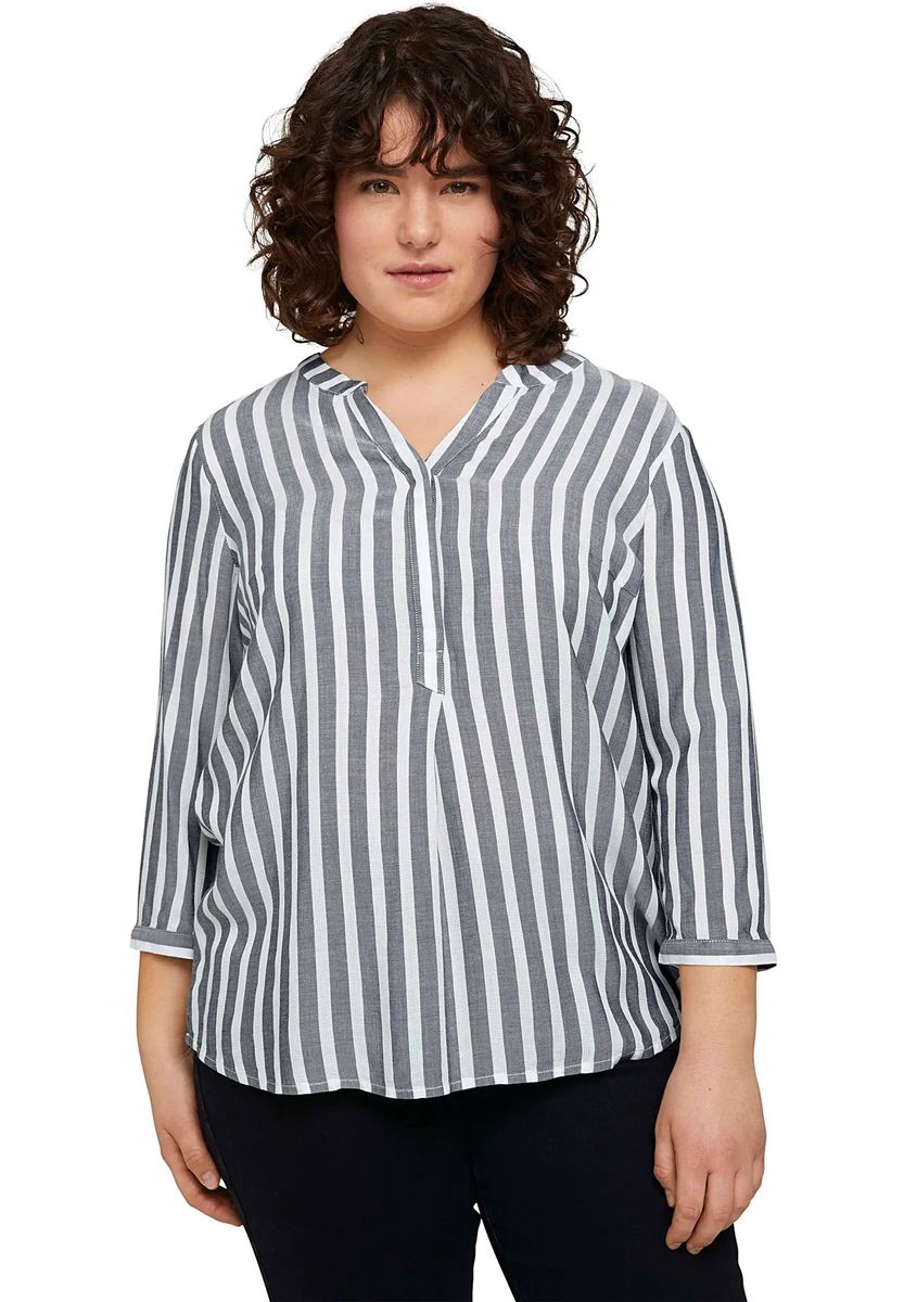 Gestreifte Henley-Bluse