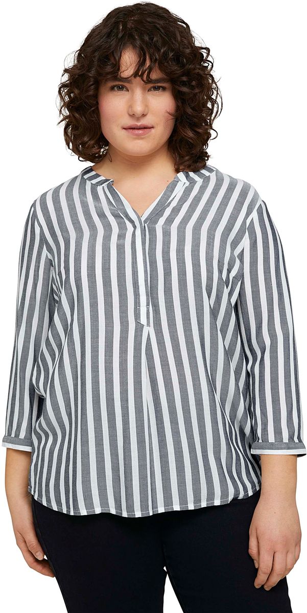 Gestreifte Henley-Bluse