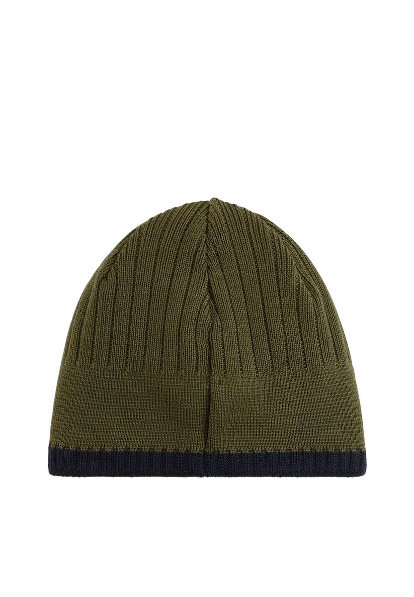 Beanie aus geripptem Woll-Mix