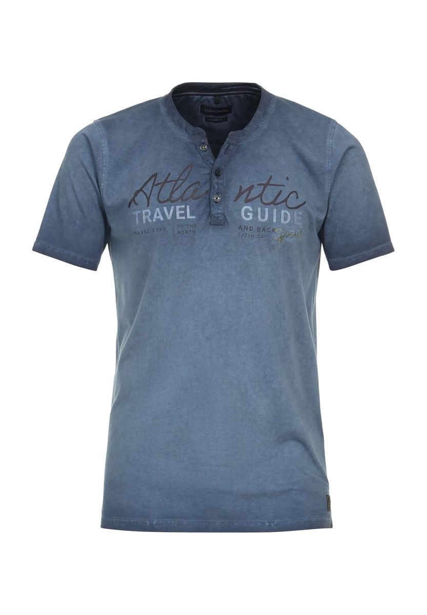 Legeres Henley-Shirt mit Stickerei