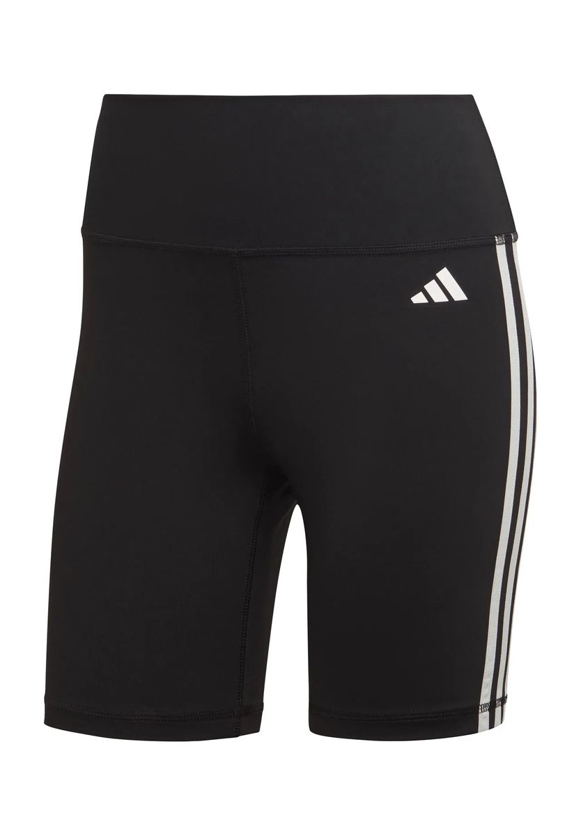 Hoch taillierte Drei-Streifen-Radlerhose