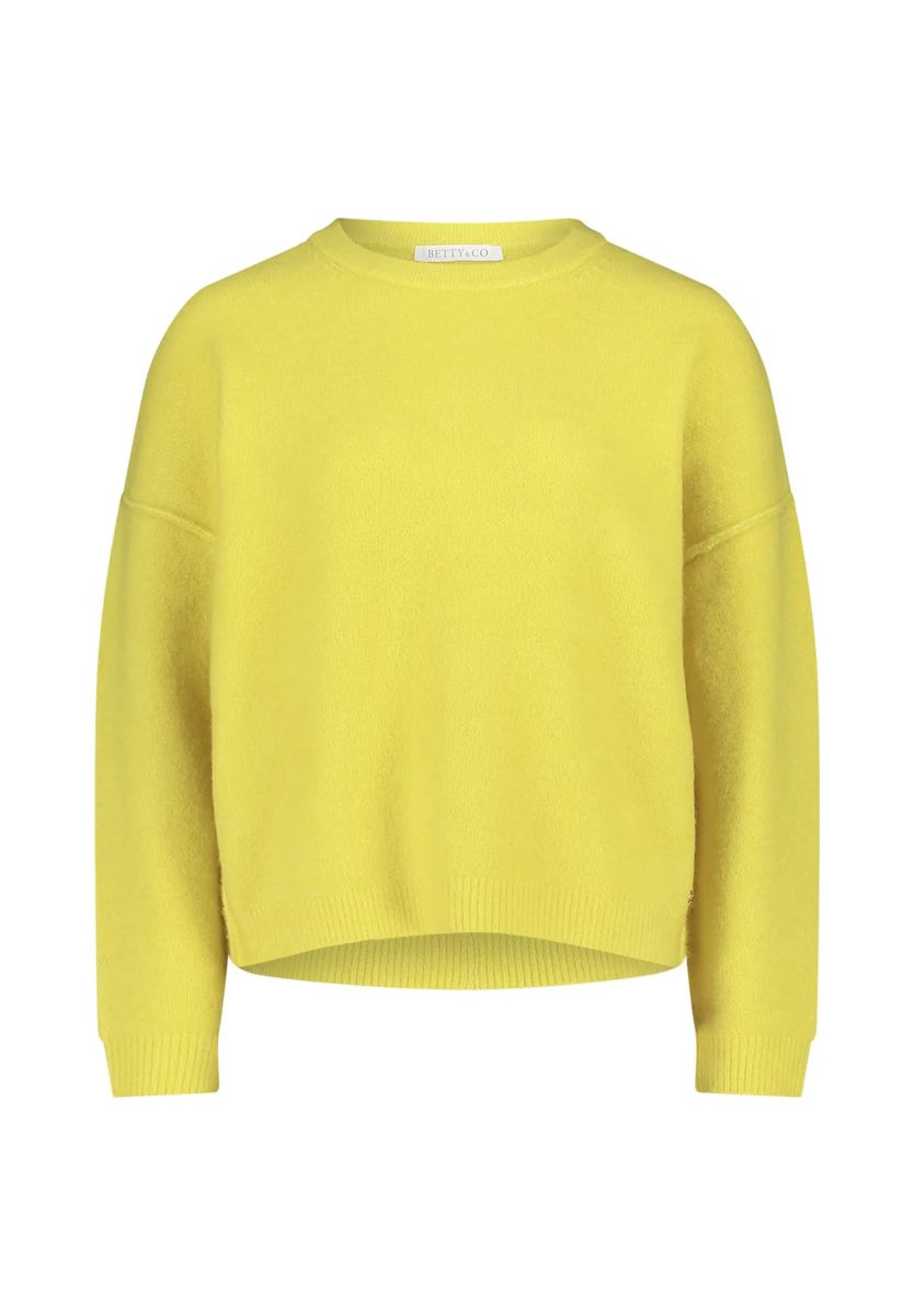 Lockerer Strickpullover in Melange-Optik