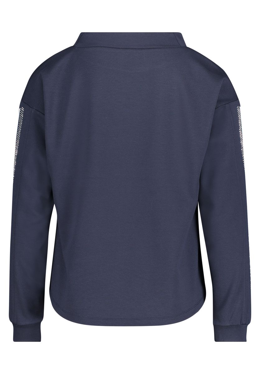 Verziertes Sweatshirt mit Stehkragen