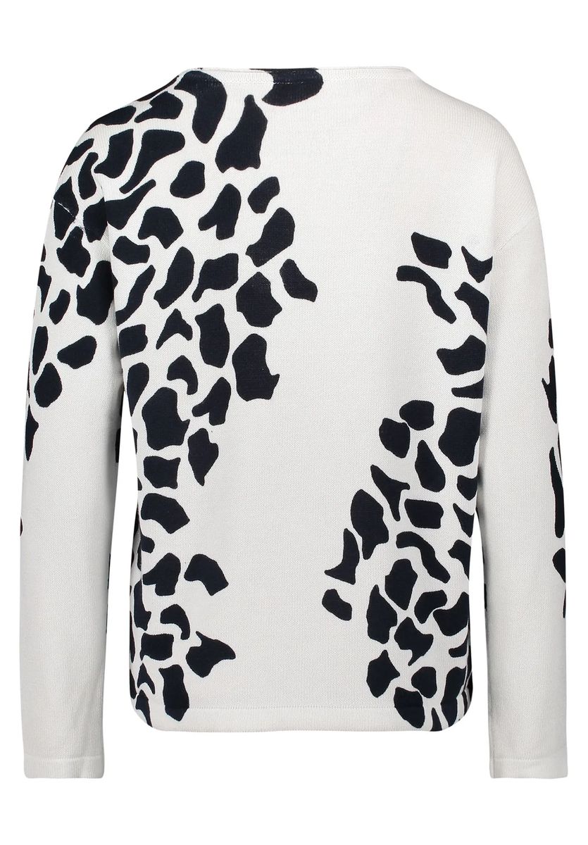 Pullover mit Animalprint und Strass