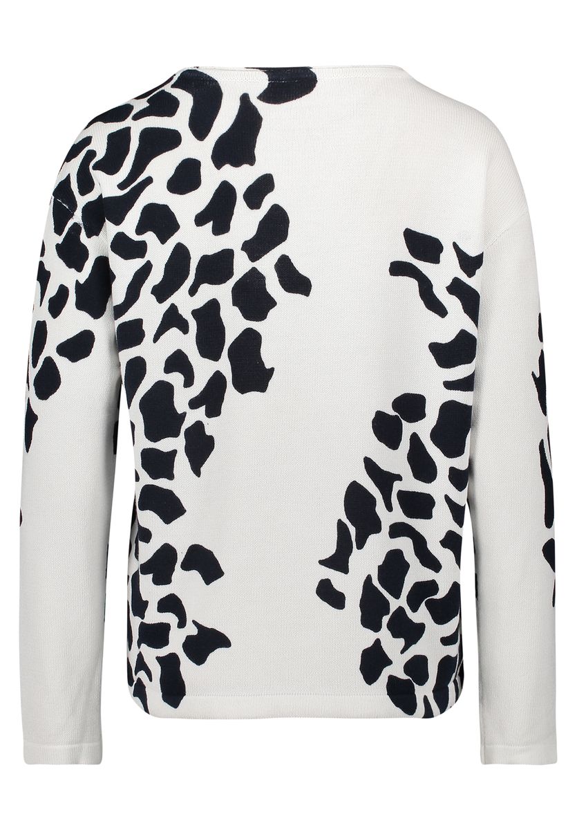 Pullover mit Animalprint und Strass