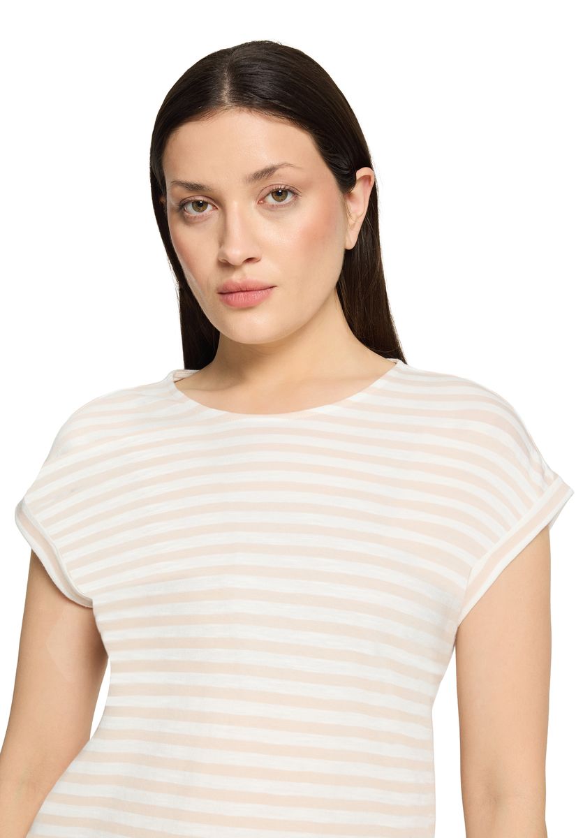 Gestreiftes Rundhals-Shirt