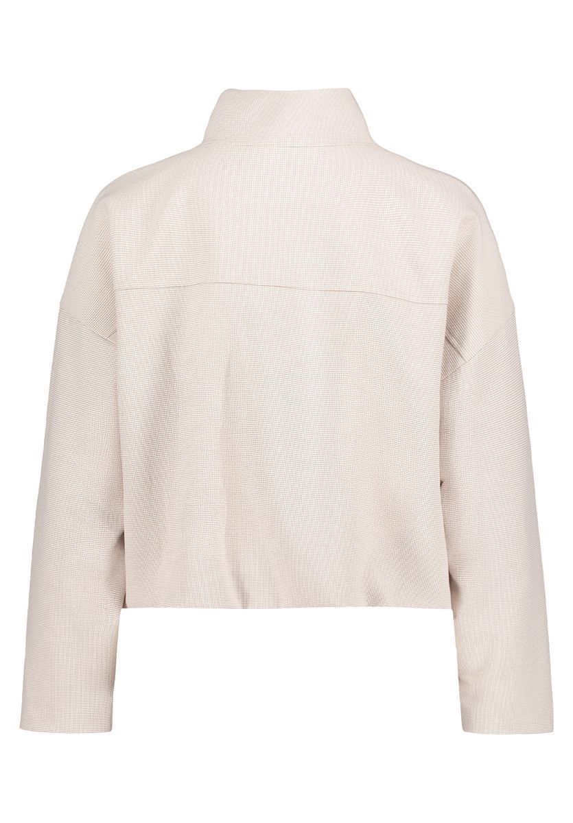 Kurze Utility-Jacke mit Stehkragen