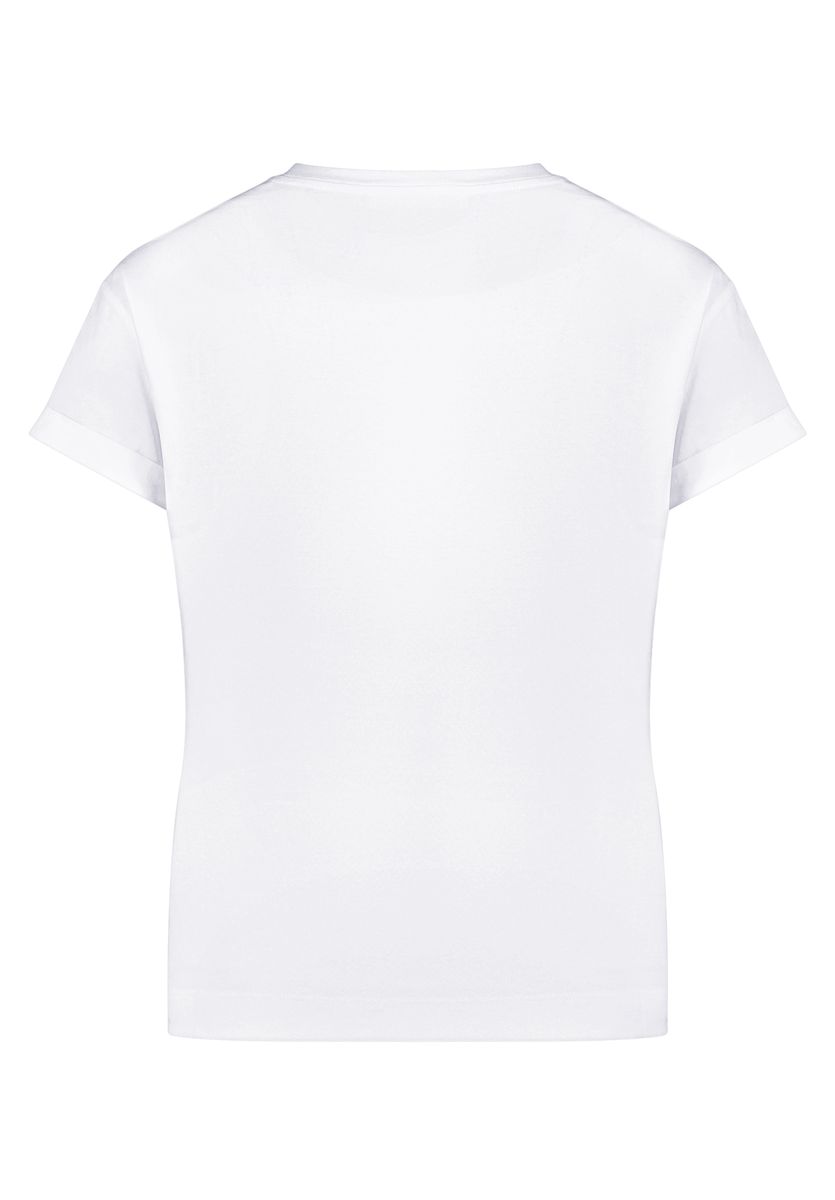 Lässiges T-Shirt mit Stickerei-Schriftzug