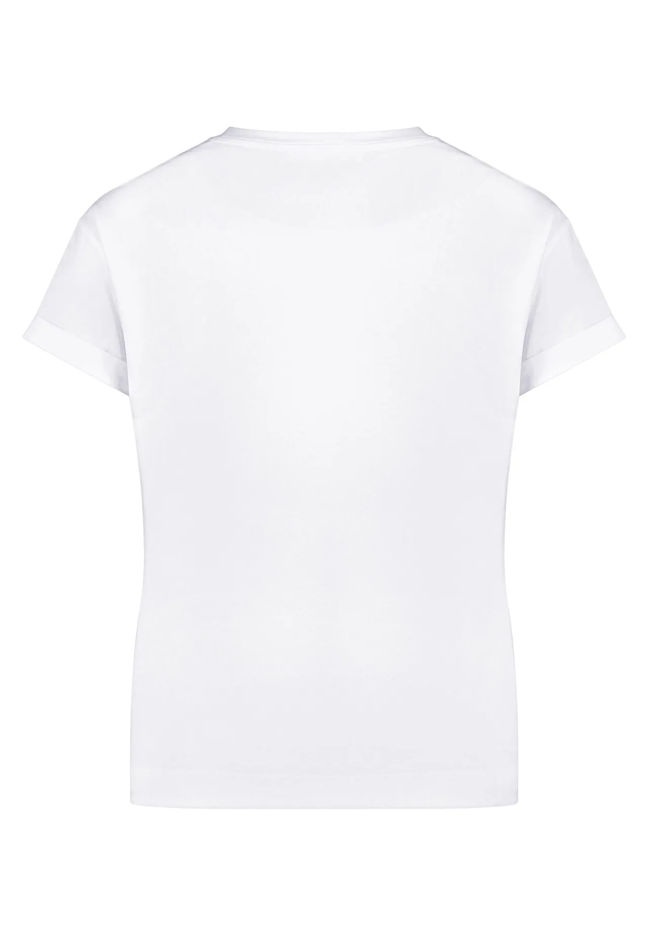 Lässiges T-Shirt mit Stickerei-Schriftzug