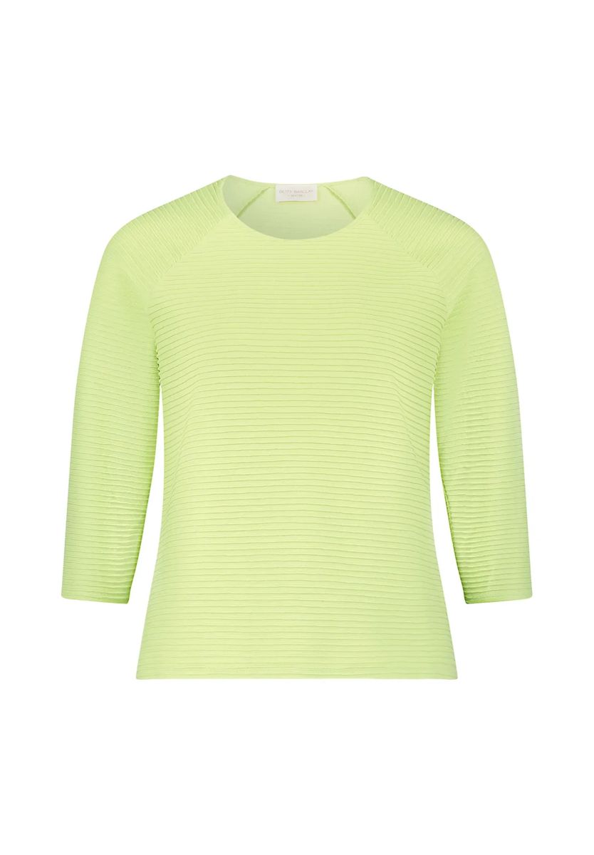 Strukturiertes Raglan-Shirt mit Rippenoptik