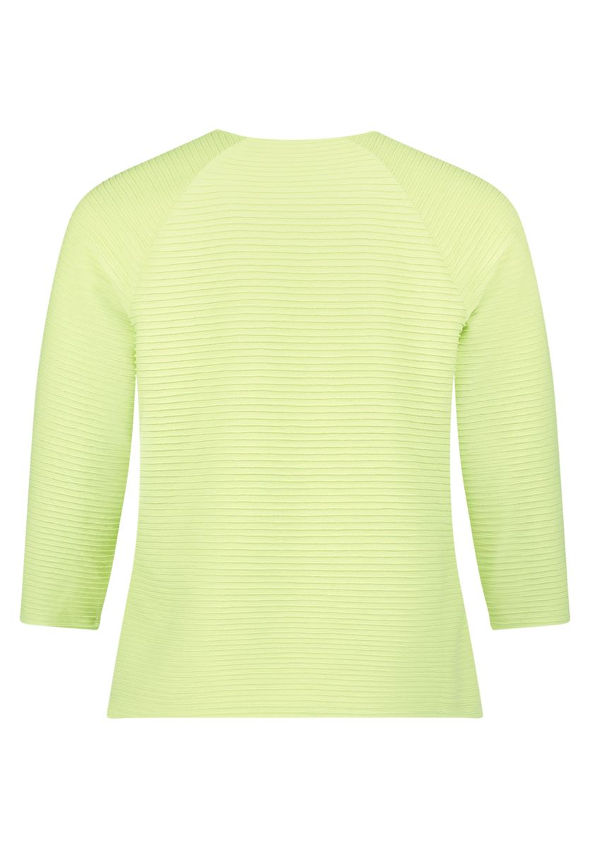 Strukturiertes Raglan-Shirt mit Rippenoptik