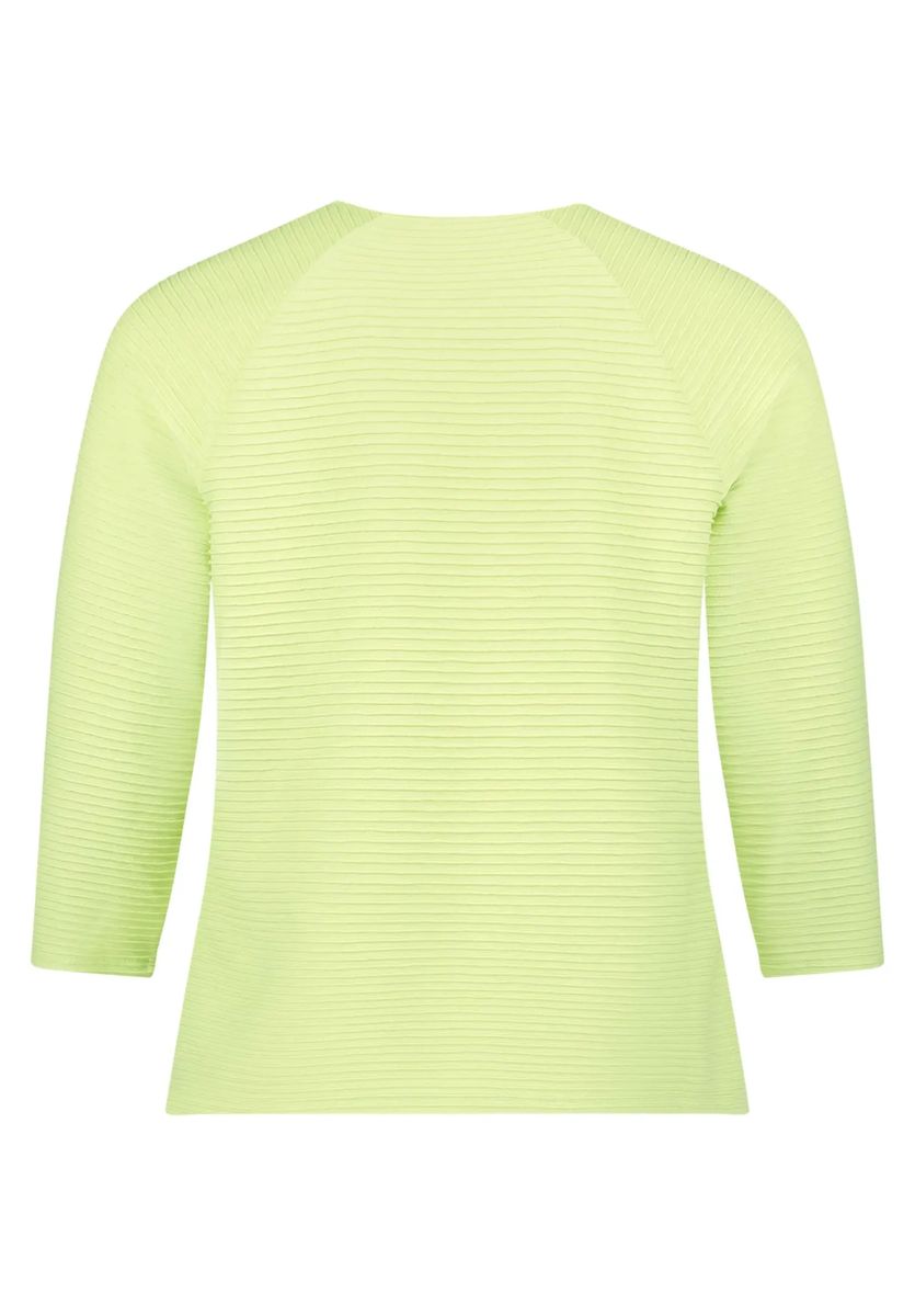 Strukturiertes Raglan-Shirt mit Rippenoptik
