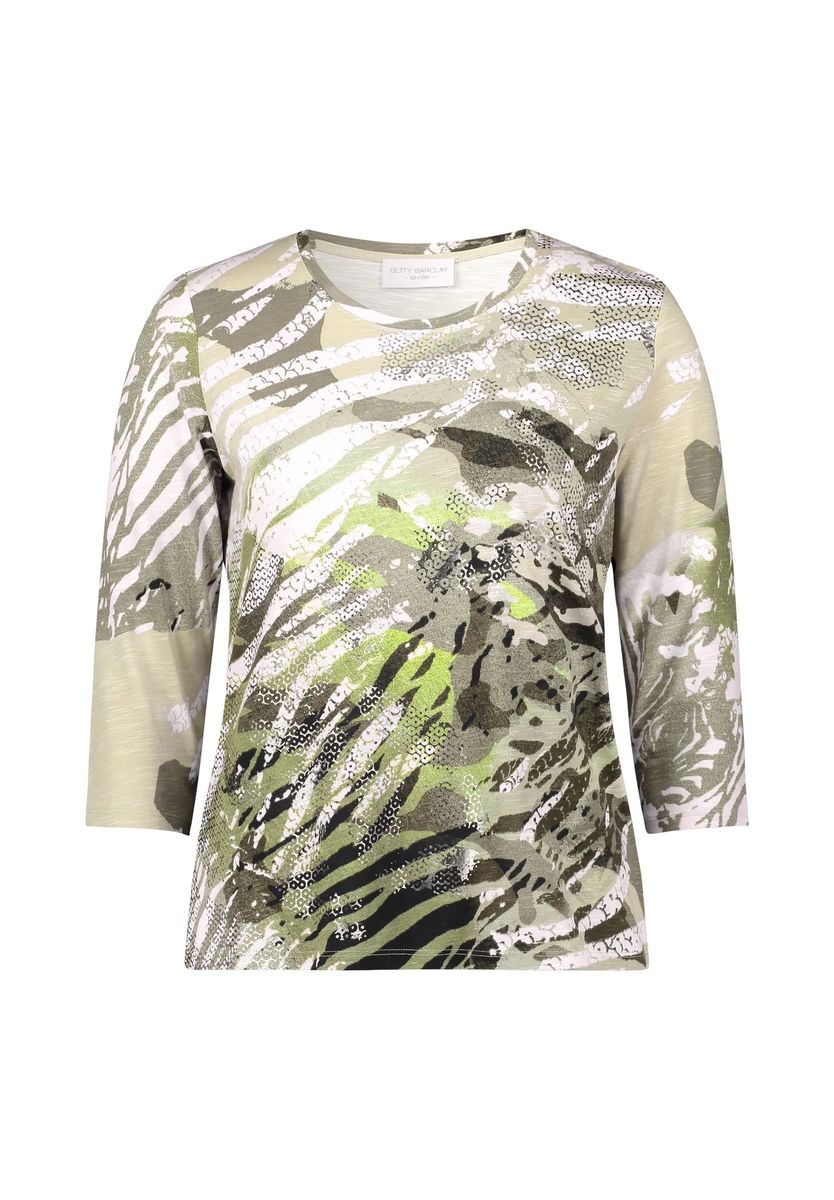 Oberteil mit abstraktem Animal-Print