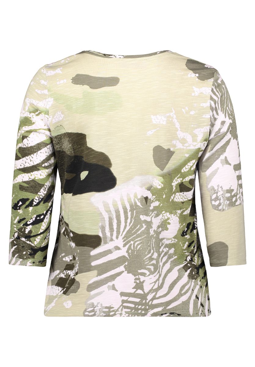 Oberteil mit abstraktem Animal-Print