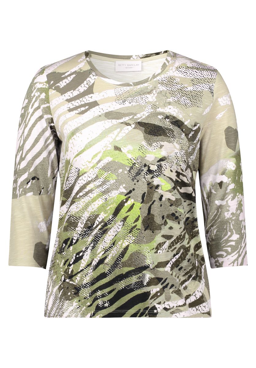 Oberteil mit abstraktem Animal-Print