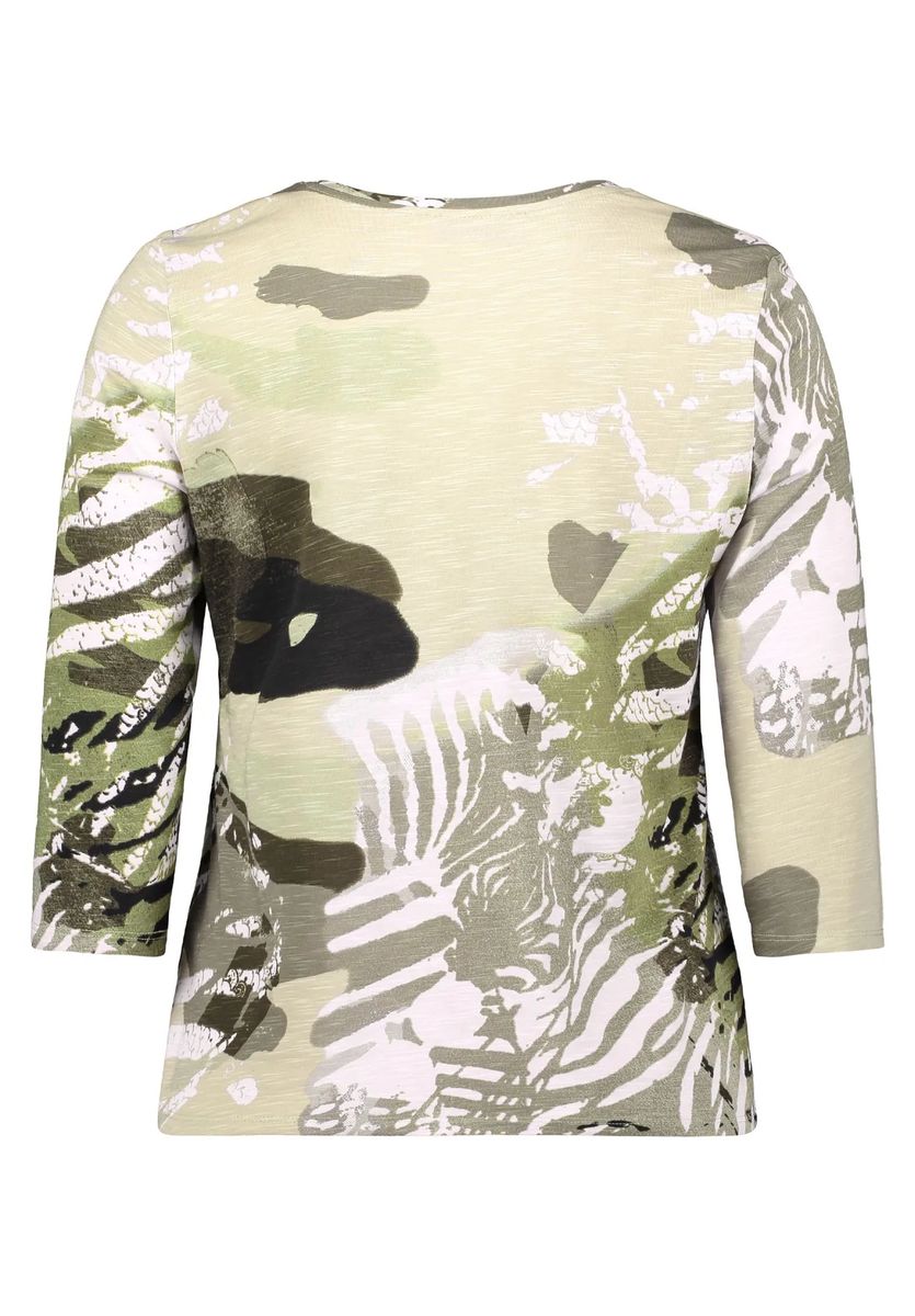 Oberteil mit abstraktem Animal-Print