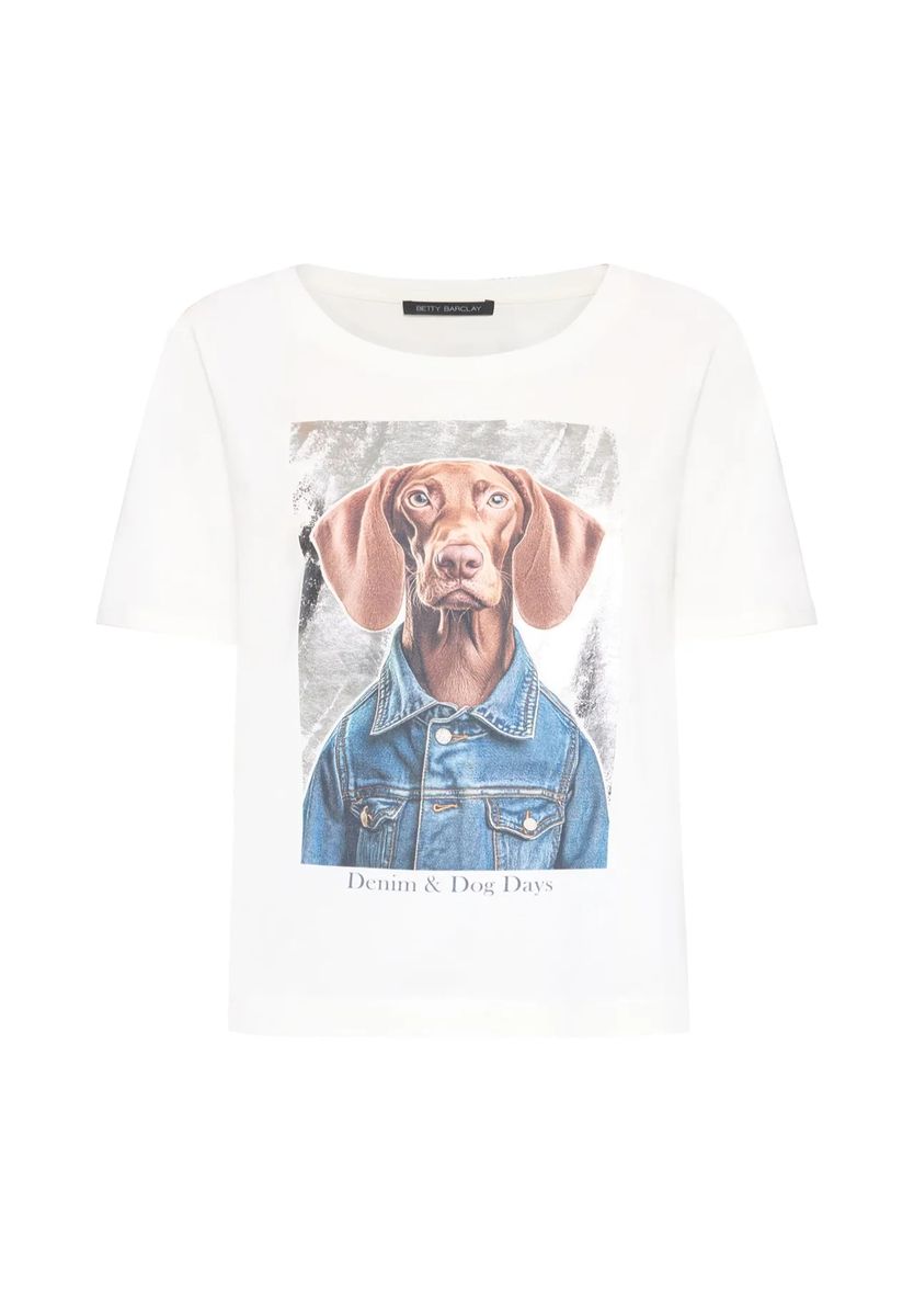 Lässiges T-Shirt mit Grafik-Print