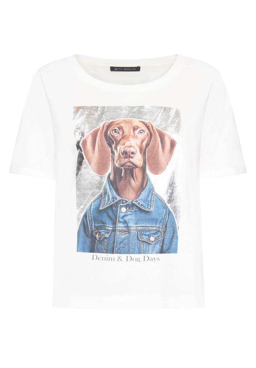 Lässiges T-Shirt mit Grafik-Print