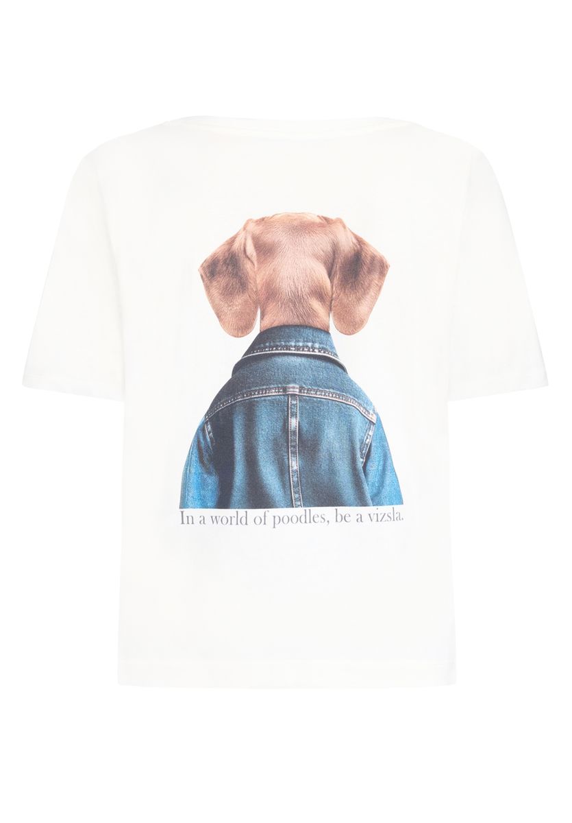 Lässiges T-Shirt mit Grafik-Print