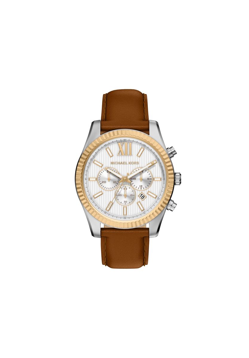 Lexington Chronograph Herrenuhr braunes Leder