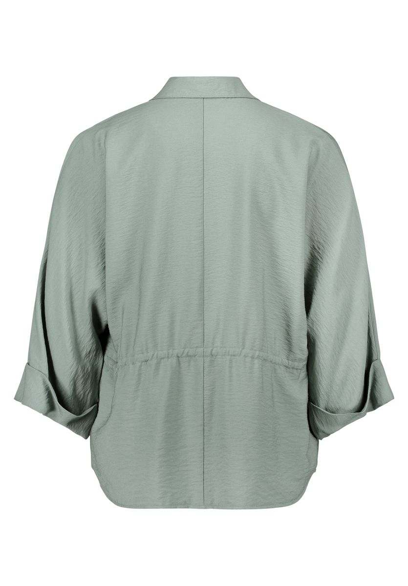 Lässige Hemdjacke mit Tunnelzug