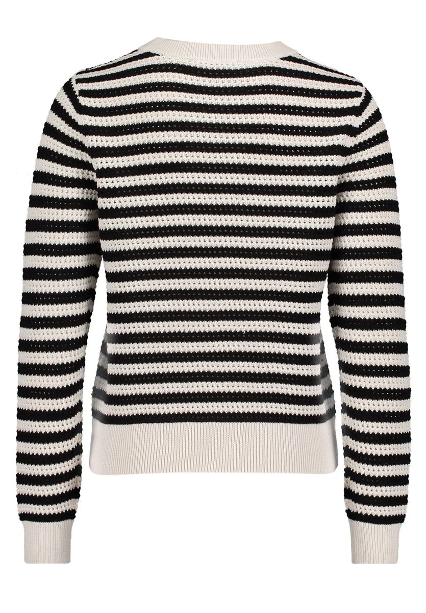 Gestreifter Strickpullover aus Baumwolle