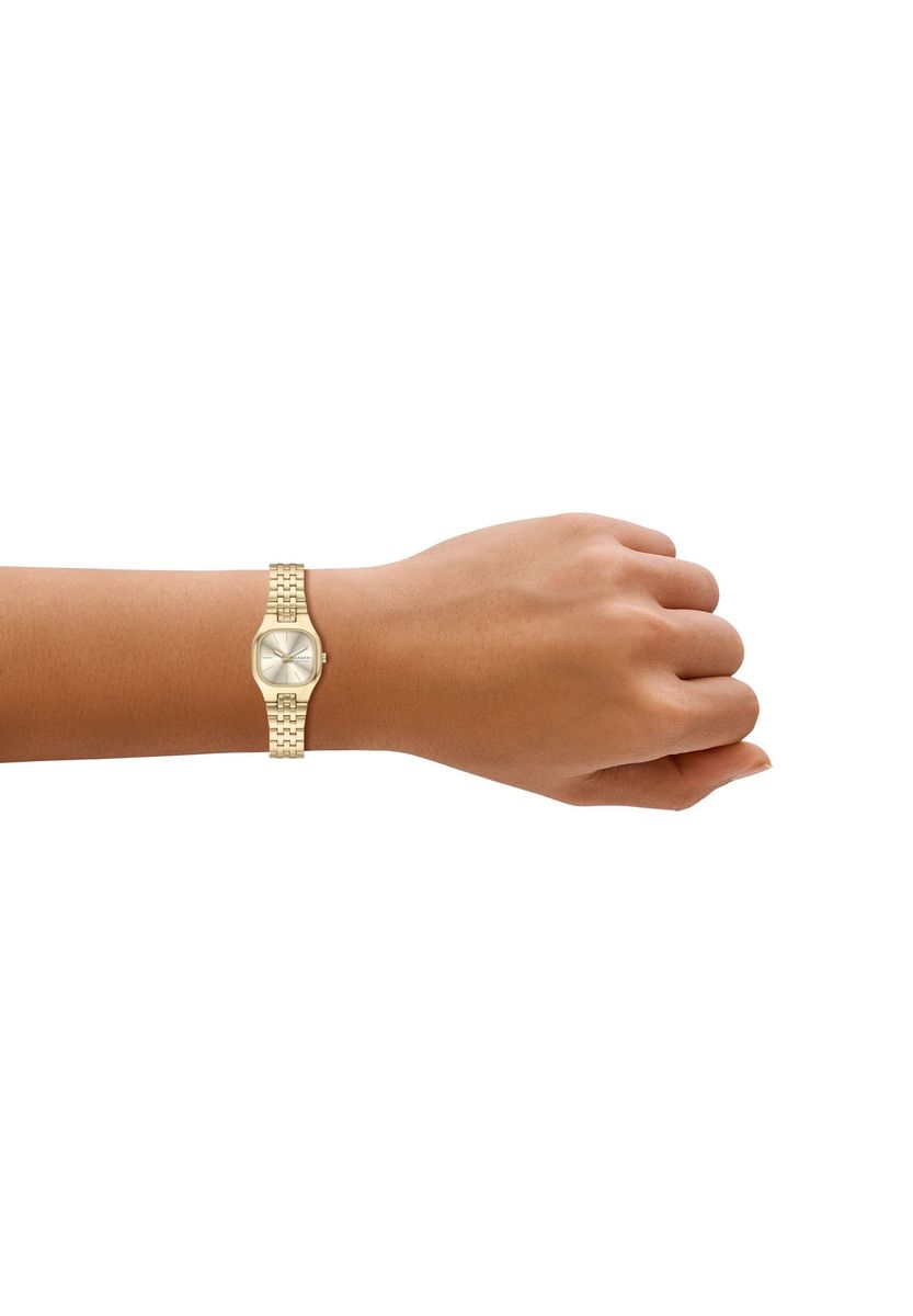 Goldfarbene Petite Uhr aus Edelstahl