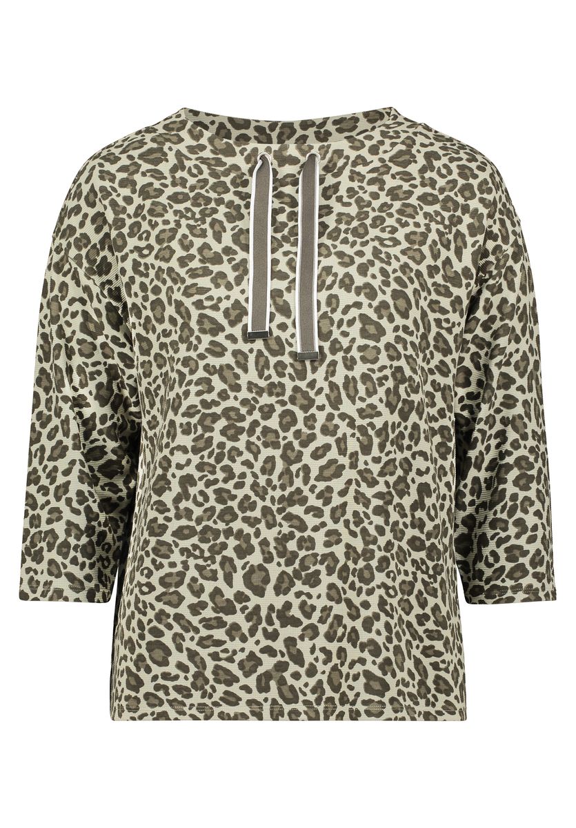Leoparden-Sweatshirt mit Tunnelzug