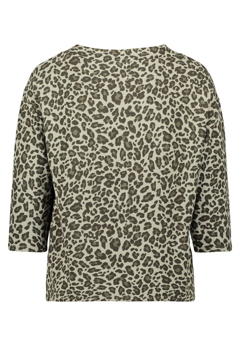 Leoparden-Sweatshirt mit Tunnelzug