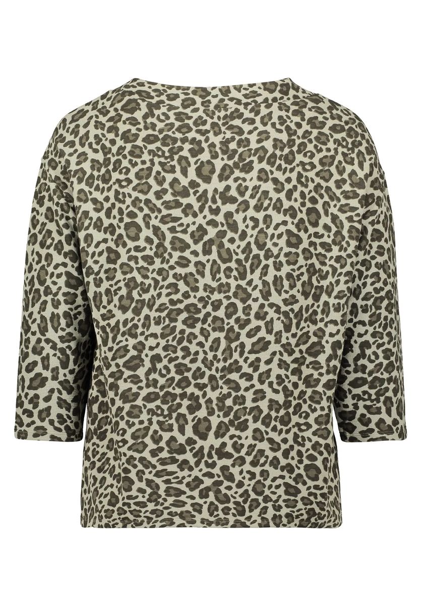 Leoparden-Sweatshirt mit Tunnelzug