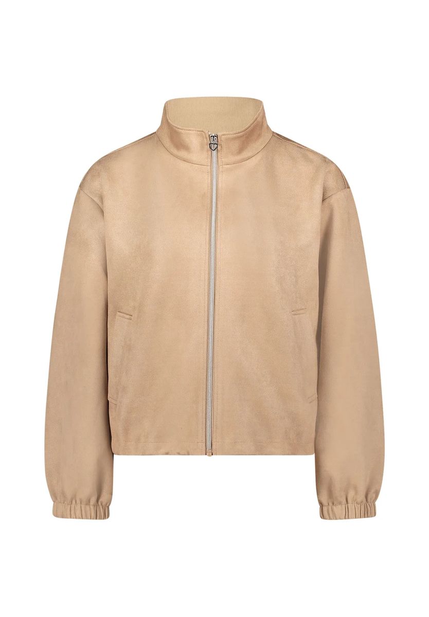 Lässige Blousonjacke in Wildleder-Optik