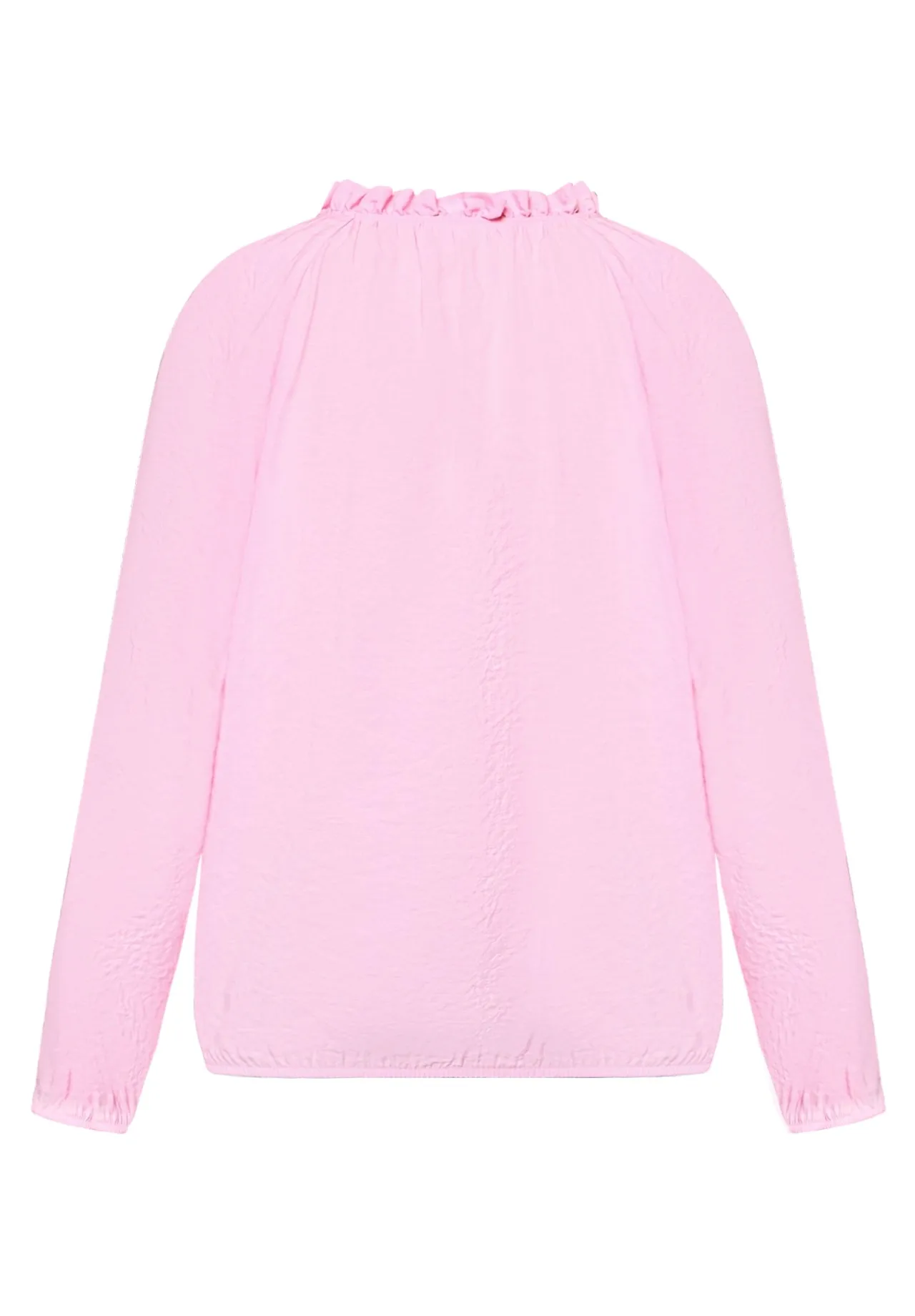 Bluse mit Rüschenkragen und Quasten