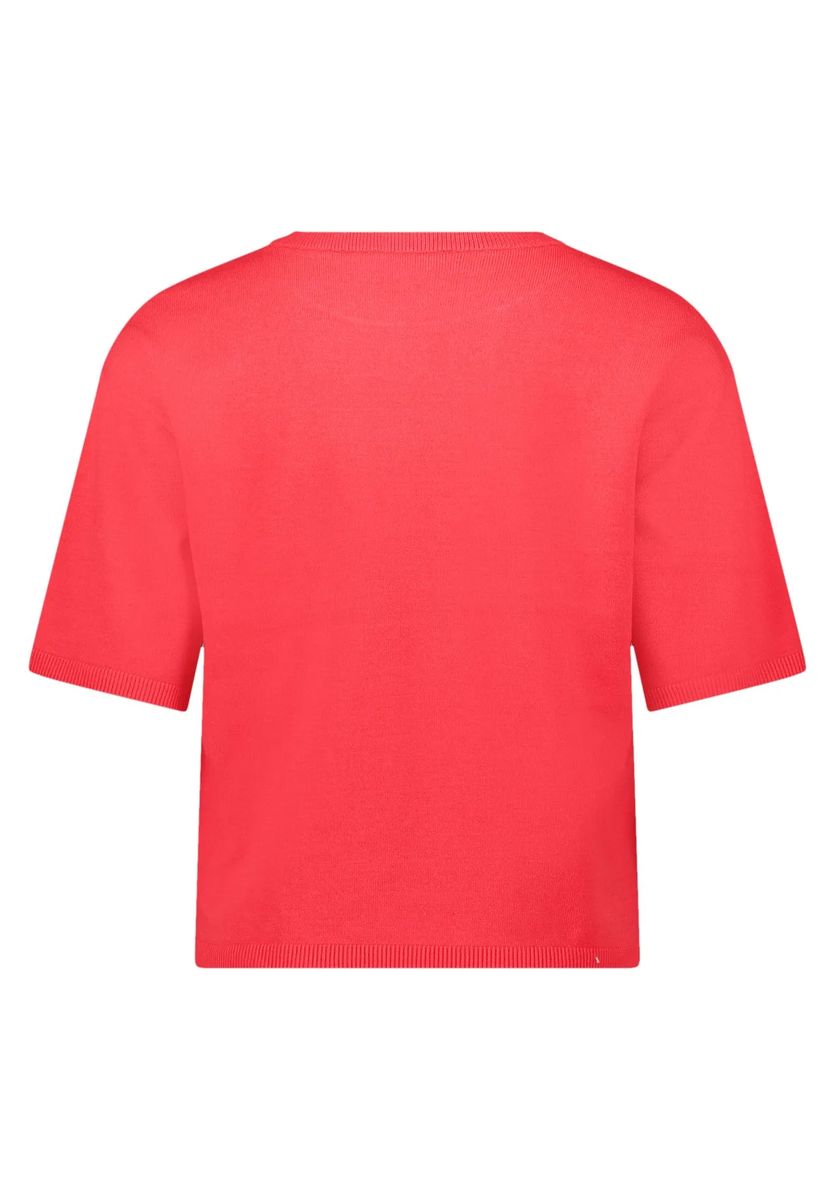 Feingestrickter Kurzarmpullover