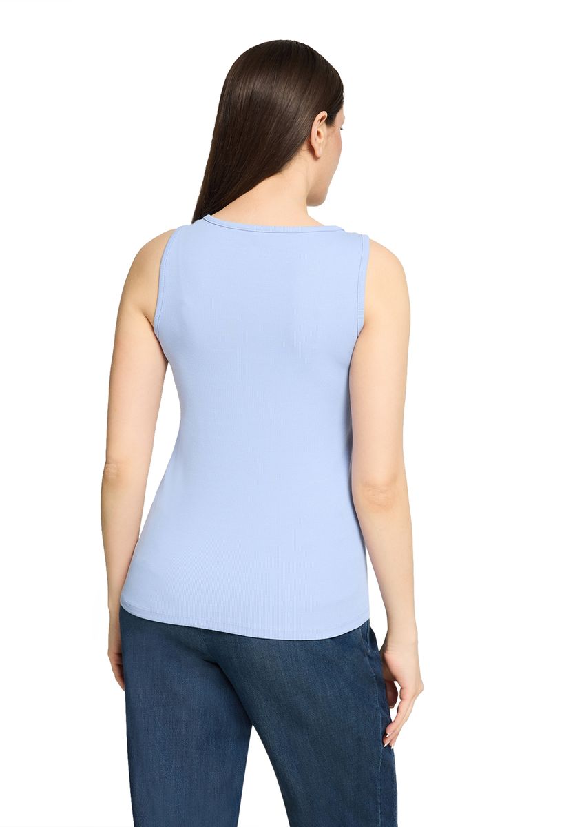 Geripptes Tanktop mit Cut-out