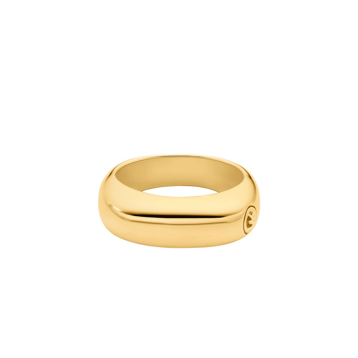 Minimalistischer Goldener Edelstahlring