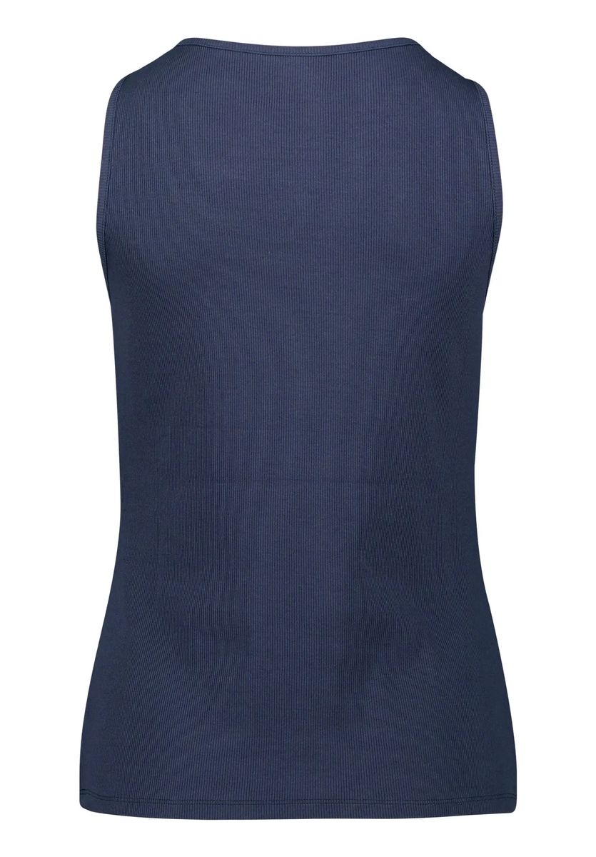 Geripptes Tanktop mit Cut-out