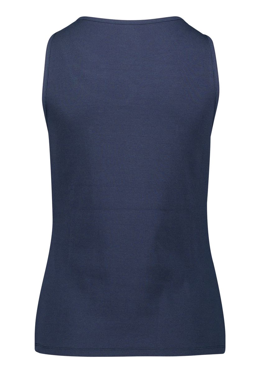 Geripptes Tanktop mit Cut-out