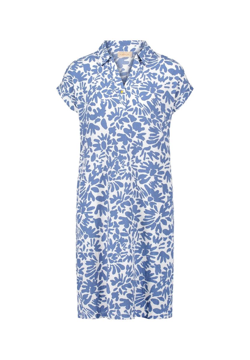 V-Ausschnitt Kleid mit Grafikprint