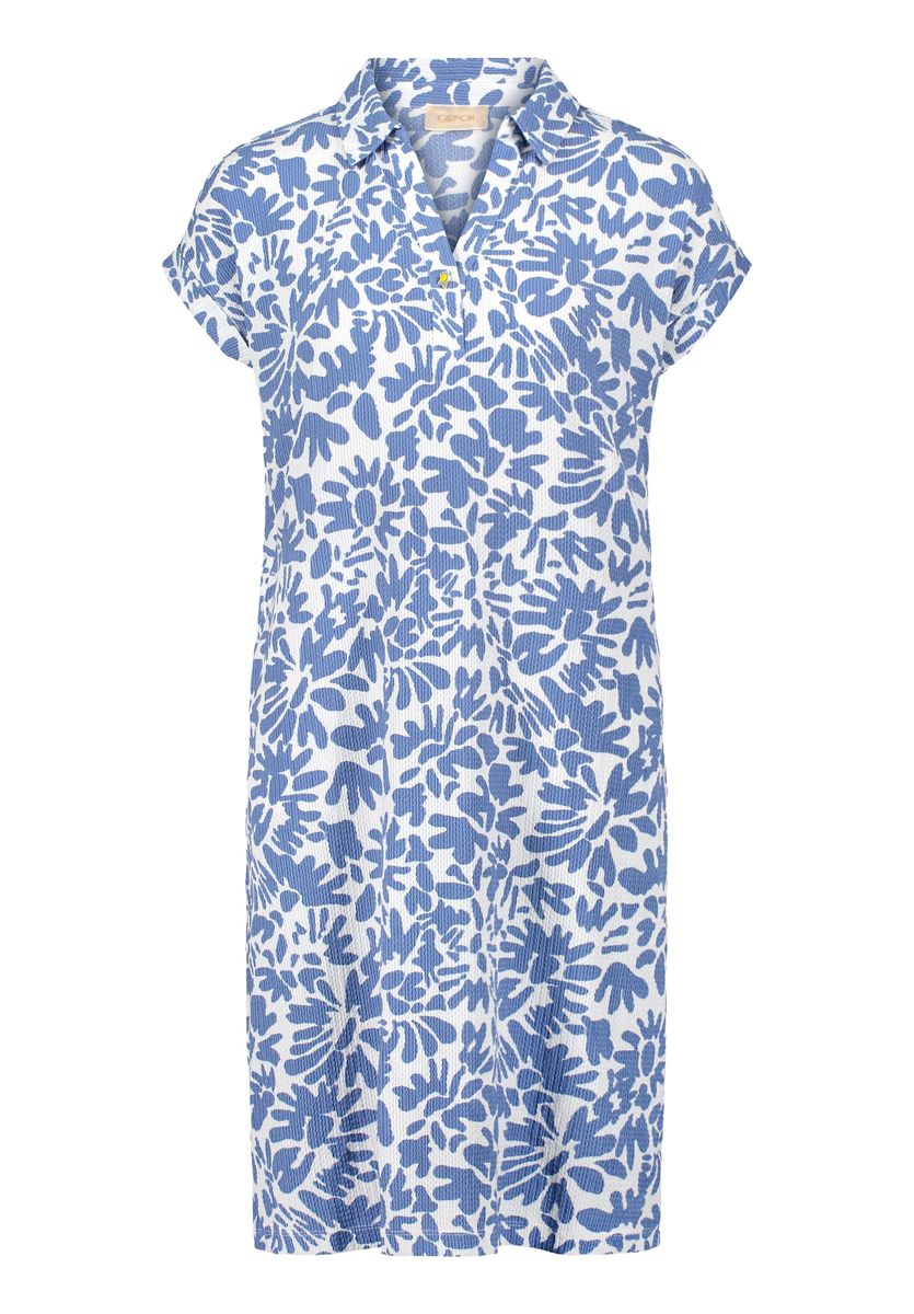 V-Ausschnitt Kleid mit Grafikprint