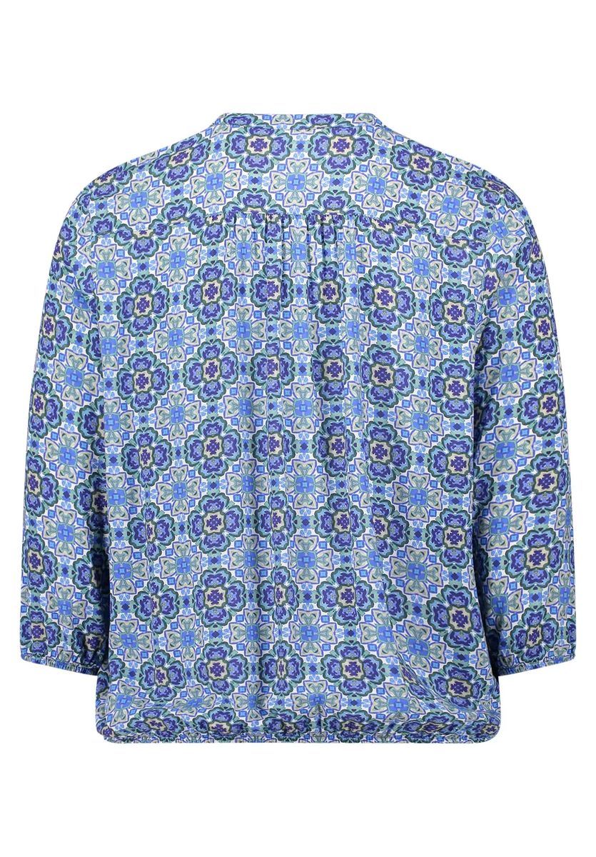 Grafik-Print Bluse mit 3/4-Arm