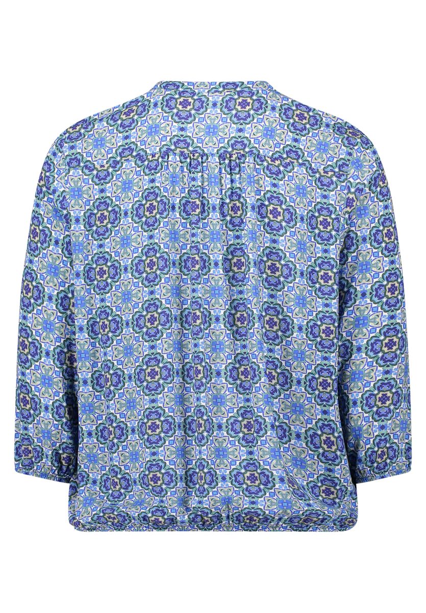 Grafik-Print Bluse mit 3/4-Arm