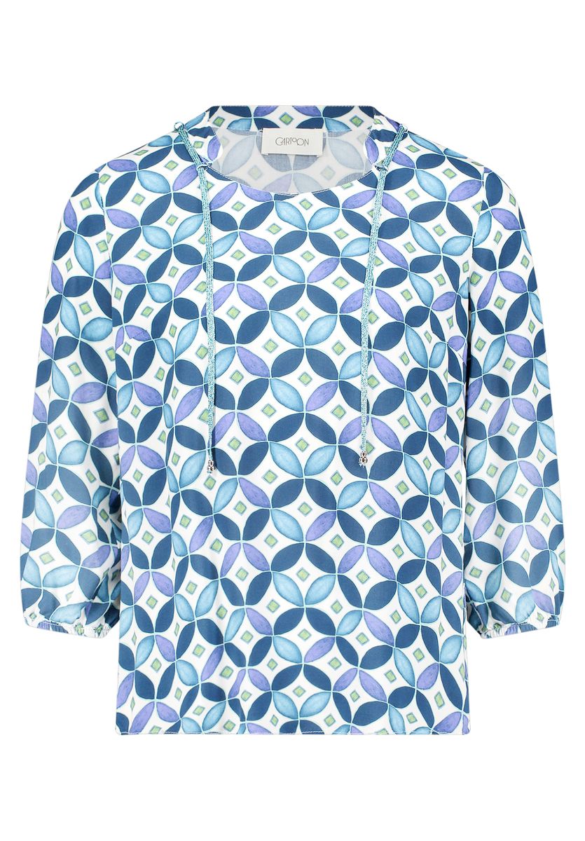 Blusenshirt mit grafischem Muster