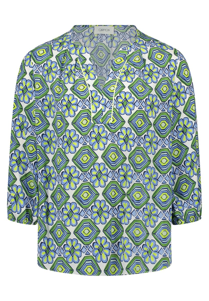 Bluse mit grafischem Muster