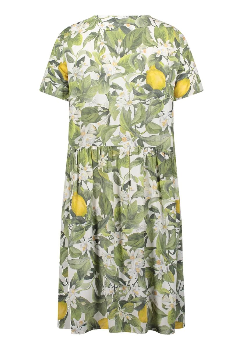 A-Linien Shirtkleid mit Zitronen-Print