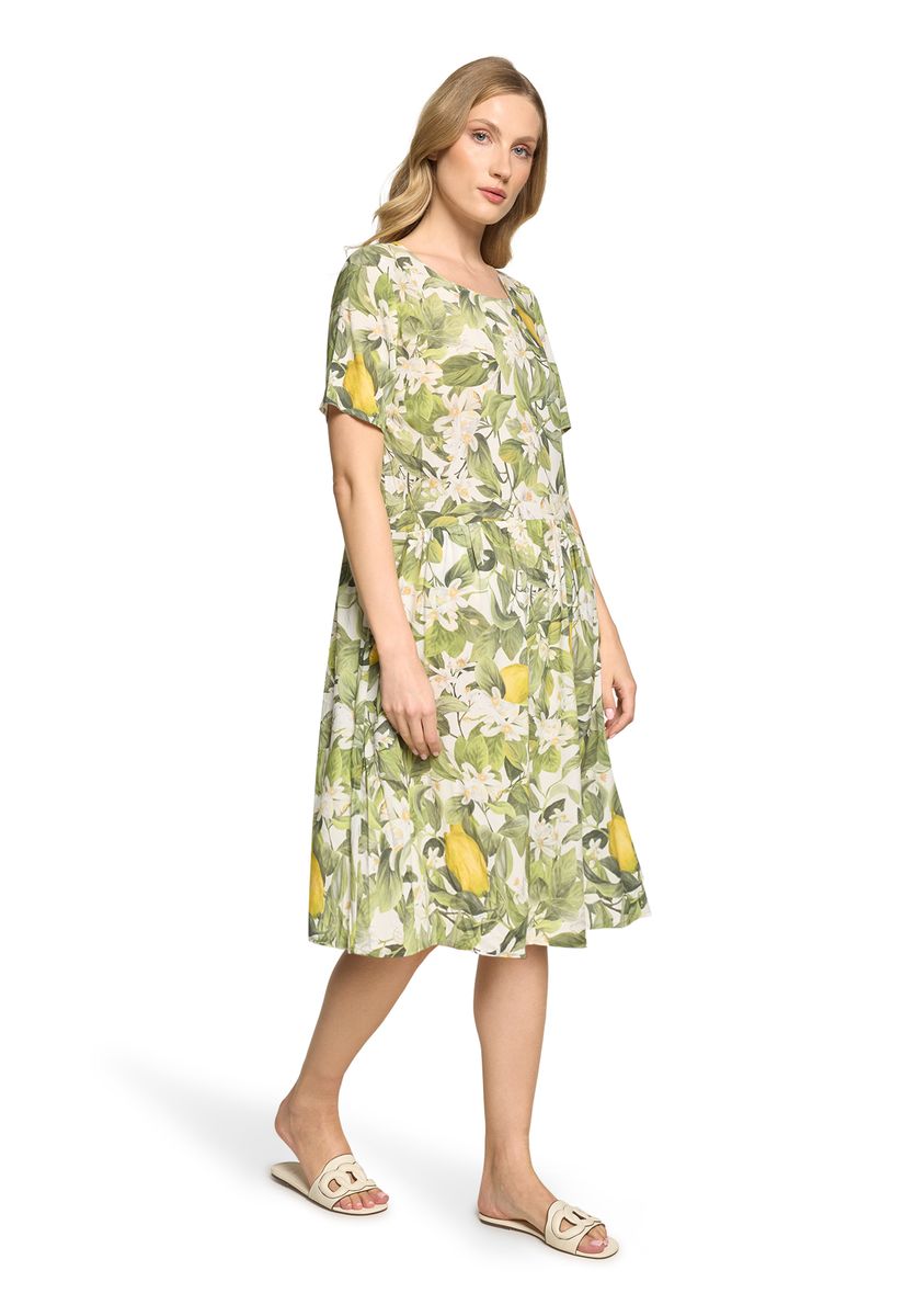 A-Linien Shirtkleid mit Zitronen-Print