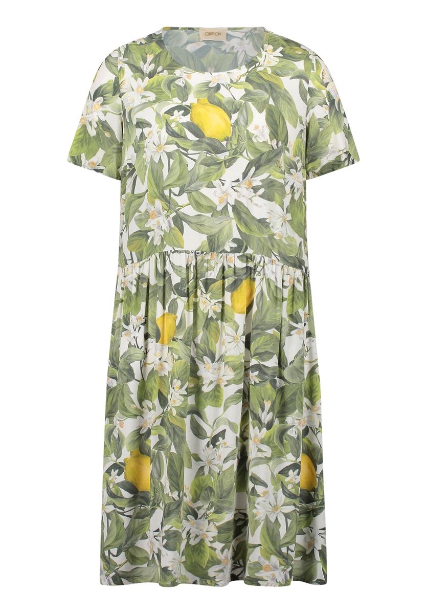 A-Linien Shirtkleid mit Zitronen-Print