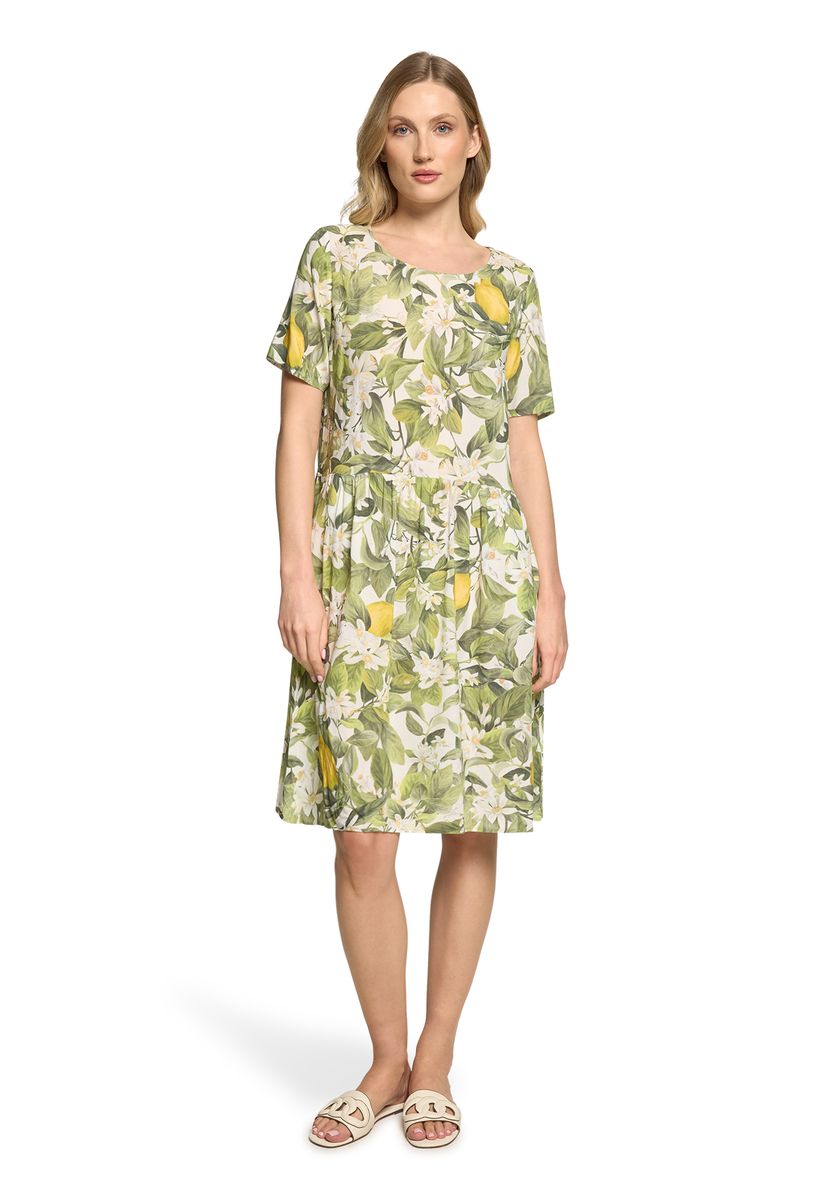 A-Linien Shirtkleid mit Zitronen-Print