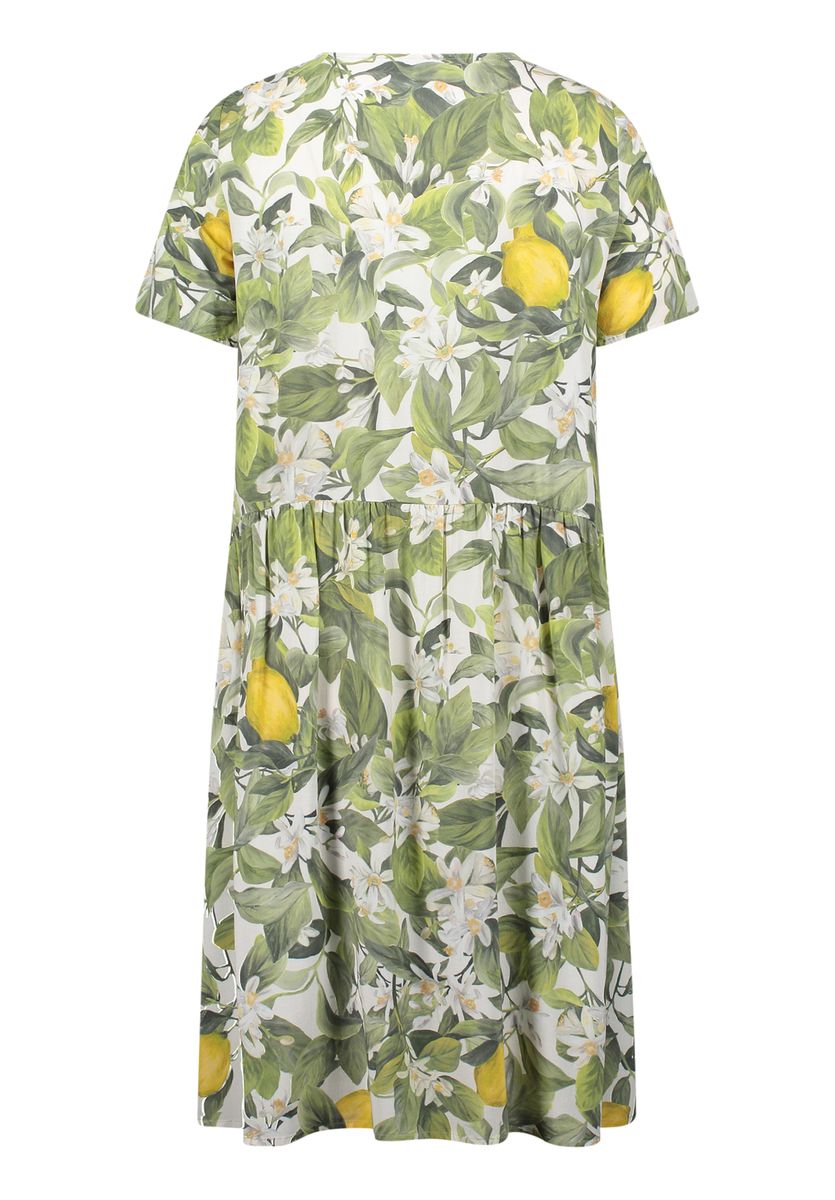 A-Linien Shirtkleid mit Zitronen-Print